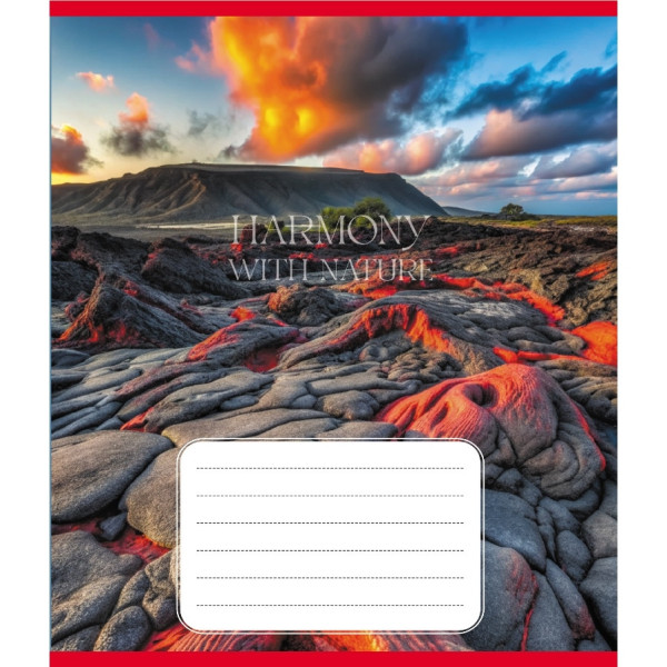 Зошит загальний "Гармонія з природою" 060-610277K-5 в клітинку, 60 аркушів (060-610277K-5)