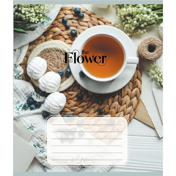 Зошит загальний "Квіткові композиції" 060-610307K-1 в клітинку, 60 аркушів (060-610307K-1)