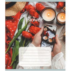 Зошит загальний "Квіткові композиції" 060-610307K-2 в клітинку, 60 аркушів (060-610307K-2)