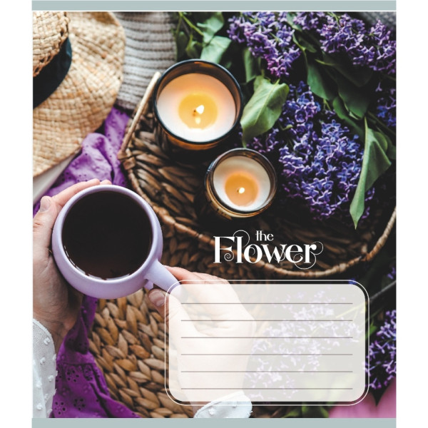 Зошит загальний "Квіткові композиції" 060-610307K-4 в клітинку, 60 аркушів (060-610307K-4)