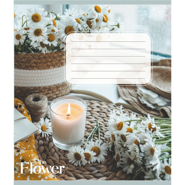 Зошит загальний "Квіткові композиції" 060-610307K-5 в клітинку, 60 аркушів (060-610307K-5)