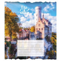 Зошит загальний "Старе місто" 096-630039K-2 в клітинку, 96 аркушів (096-630039K-2)