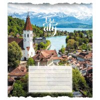 Зошит загальний "Старе місто" 096-630039K-3 в клітинку, 96 аркушів (096-630039K-3)