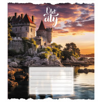 Зошит загальний "Старе місто" 096-630039K-4 в клітинку, 96 аркушів (096-630039K-4)