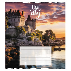 Зошит загальний "Старе місто" 096-630039K-4 в клітинку, 96 аркушів (096-630039K-4)