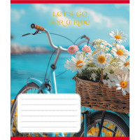 Зошит загальний "Велосипед" 096-630091K-1 в клітинку, 96 аркушів (096-630091K-1)