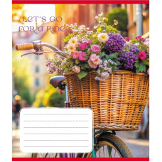 Зошит загальний "Велосипед" 096-630091K-2 в клітинку, 96 аркушів (096-630091K-2)