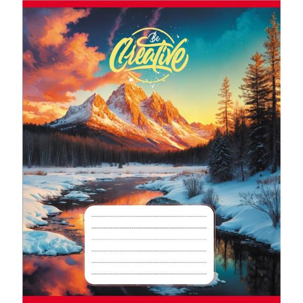 Зошит загальний "В горах" 096-630220K-2 в клітинку, 96 аркушів (096-630220K-2)