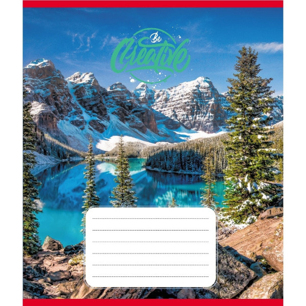 Зошит загальний "В горах" 096-630220K-4 в клітинку, 96 аркушів (096-630220K-4)