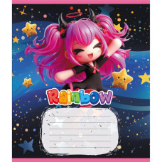 Зошит учнівський "Куромі" 012-520064L-4 в лінію, 12 аркушів  (012-520064L-4)