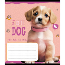 Зошит учнівський "Милий цуценя" 012-520132L-2 в лінію, 12 аркушів  (012-520132L-2)