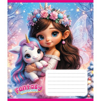 Зошит учнівський "Мій єдиноріг" 012-520170L-1 в лінію, 12 аркушів   (012-520170L-1)