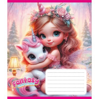 Зошит учнівський "Мій єдиноріг" 012-520170L-3 в лінію, 12 аркушів   (012-520170L-3)