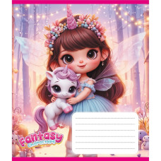 Зошит учнівський "Мій єдиноріг" 012-520170L-4 в лінію, 12 аркушів   (012-520170L-4)