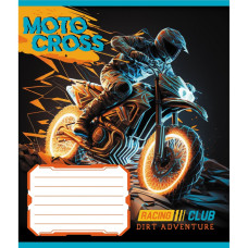 Зошит учнівський "Мотокрос" 012-520071L-1 в лінію, 12 аркушів  (012-520071L-1)