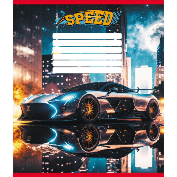 Зошит учнівський "Нічні вогні" 012-520156L-1 в лінію, 12 аркушів  (012-520156L-1)