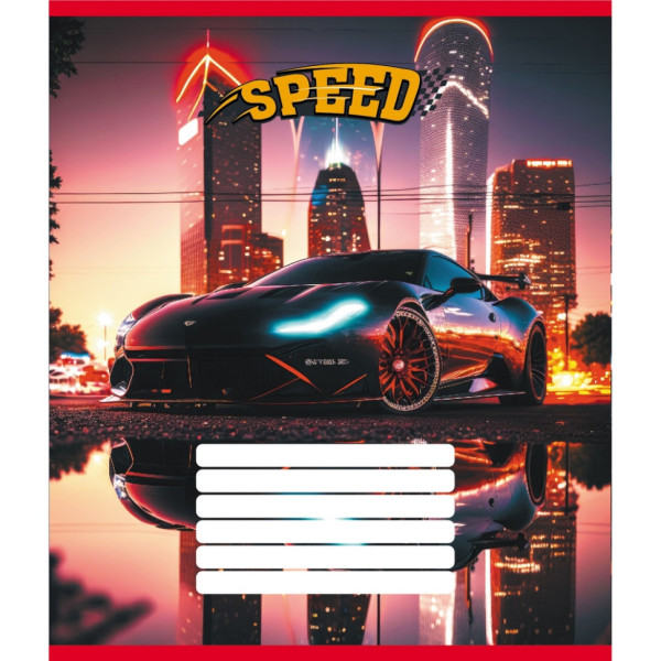 Зошит учнівський "Нічні вогні" 012-520156L-5 в лінію, 12 аркушів  (012-520156L-5)