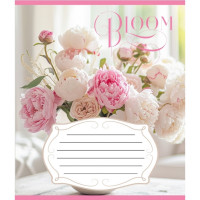 Зошит учнівський "Букети" 018-540154L-3 в лінію, 18 аркушів  (018-540154L-3)