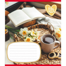 Зошит учнівський "Домашній затишок" 018-540253L-4 в лінію, 18 аркушів  (018-540253L-4)