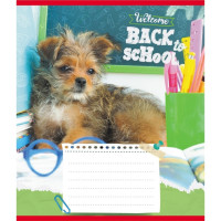 Зошит учнівський "Собака студент" 018-540178L-5 в лінію, 18 аркушів  (018-540178L-5)