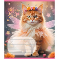 Зошит учнівський "Кішка фея" 024-560046L-4 в лінію, 24 аркуші (024-560046L-4)