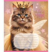 Зошит учнівський "Кішка фея" 024-560046L-5 в лінію, 24 аркуші (024-560046L-5)