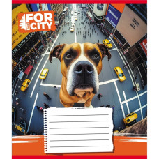 Зошит учнівський "Собака в місті" 024-560077L-4 в лінію, 24 аркуші (024-560077L-4)