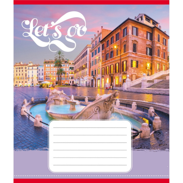 Зошит учнівський "Гоу" 036-580075L-1 в лінію, 36 аркушів  (036-580075L-1)