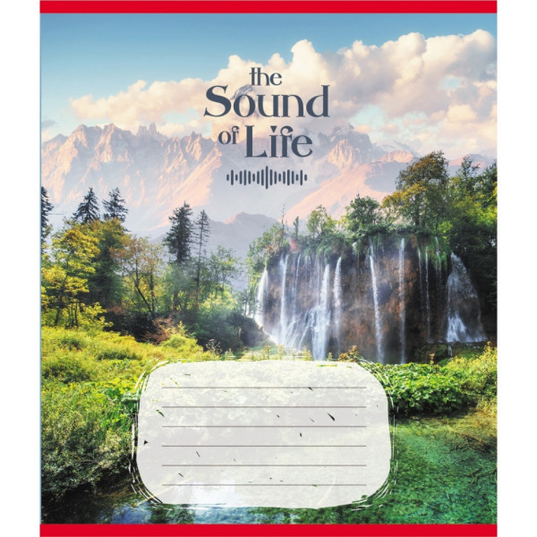 Зошит учнівський "Музика життя" 036-580266L-2 в лінію, 36 аркушів  (036-580266L-2)