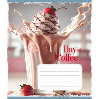 Зошит загальний "День з кавою" 048-600193L-1 в лінію, 48 аркушів  (048-600193L-1)