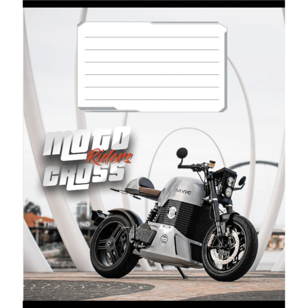 Зошит загальний "Мото" 048-600216L-1 в лінію, 48 аркушів  (048-600216L-1)