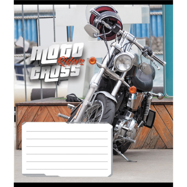 Зошит загальний "Мото" 048-600216L-2 в лінію, 48 аркушів  (048-600216L-2)