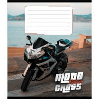 Зошит загальний "Мото" 048-600216L-4 в лінію, 48 аркушів  (048-600216L-4)