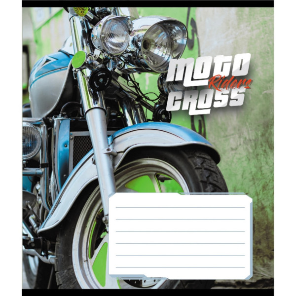 Зошит загальний "Мото" 048-600216L-5 в лінію, 48 аркушів  (048-600216L-5)