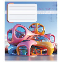 Зошит учнівський "Архітектура" 036-570090K-3 в клітинку, 36 аркушів (036-570090K-3)