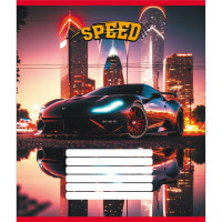 Тетрадь ученическая "Ночные огни" 012-520156L-5 в линию, 12 листов (012-520156L-5)