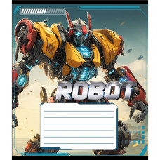Зошит учнівський "Робот" 012-590508K-3 в клітинку, 12 аркушів (959050) (012-590508K-3)