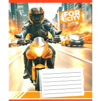 Зошит учнівський "Нічним містом" 018-530032K-2 в клітинку, 18 аркушів (959053) (018-530032K-2)