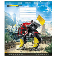 Тетрадь ученическая "Techno city" 012-2495L-3 в линию, 12 листов(012-2495L-3)