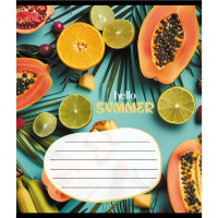 Зошит учнівський "Фруктовий сет" 018-530414K-2 в клітинку, 18 аркушів (018-530414K-2)