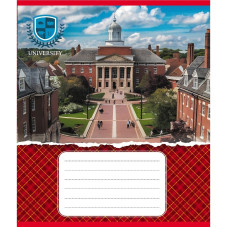 Зошит загальний "Університети" 048-590258K-2 в клітинку, 48 аркушів (048-590258K-2)