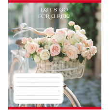 Зошит загальний "Велосипед" 096-630091K-3 в клітинку, 96 аркушів (096-630091K-3)