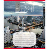 Зошит загальний "Захід сонця у місті" 096-630190K-3 в клітинку, 96 аркушів (096-630190K-3)