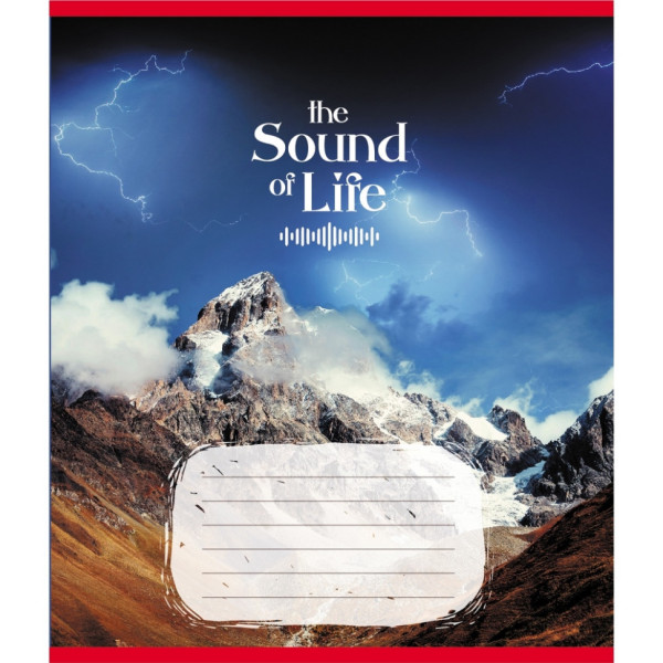 Зошит учнівський "Музика життя" 036-580266L-1 в лінію, 36 аркушів  (036-580266L-1)