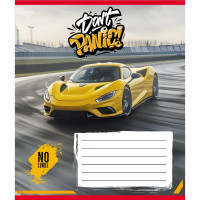 Зошит учнівський "Без паніки" 012-510164C-2 в косу лінію, 12 аркушів (012-510164C-2)