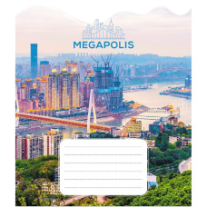 Тетрадь ученическая "Мегаполис" 018-530230K-1 в клеточку, 18 листов(018-530230K-1)