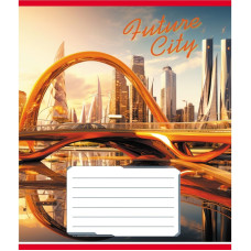 Тетрадь ученическая "Города будущего" 024-550177K-3 в клеточку, 24 листа(024-550177K-3)