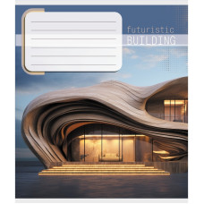 Тетрадь ученическая "Архитектура" 036-570090K-4 в клеточку, 36 листов(036-570090K-4)