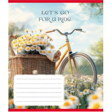 Зошит загальний "Велосипед" 096-630091K-5 в клітинку, 96 аркушів (096-630091K-5)