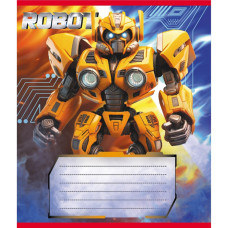 Тетрадь ученическая "Роботы" 012-520125L-1 в линию, 12 листов (012-520125L-1)